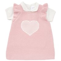 D07272: Baby Girls Cotton Knit Top & Dress Outfit (0-12 Months)