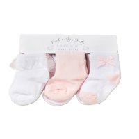 D07366: Baby Girls 6 Pack Socks (0-12 Months)