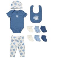 D07436: Baby Boys Lion 10 Piece Gift Set (NB-6 Months)