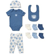 D07436: Baby Boys Lion 10 Piece Gift Set (NB-6 Months)