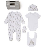 D07515: Baby Unisex Safari 6 Piece Mesh Bag Gift Set (NB-6 Months)