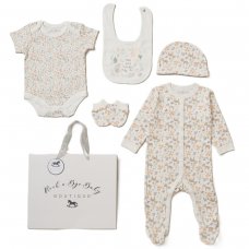 D07517: Baby Girls Woodland 6 Piece Mesh Bag Gift Set (NB-6 Months)