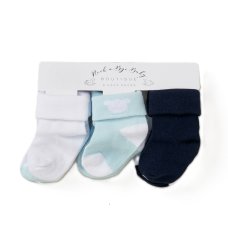 D07551: Baby Boys 6 Pack Socks (0-12 Months)