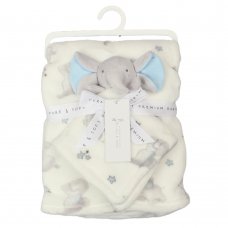 D12841: Baby  Sky Elephant Comforter & Blanket