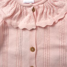 E07607: Baby Girls Knitted 2 Piece Outfit (0-12 Months)