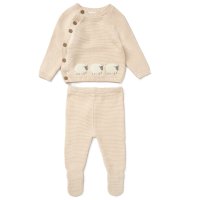 E07625: Baby Unisex Knitted 2 Piece Outfit (0-12 Months)
