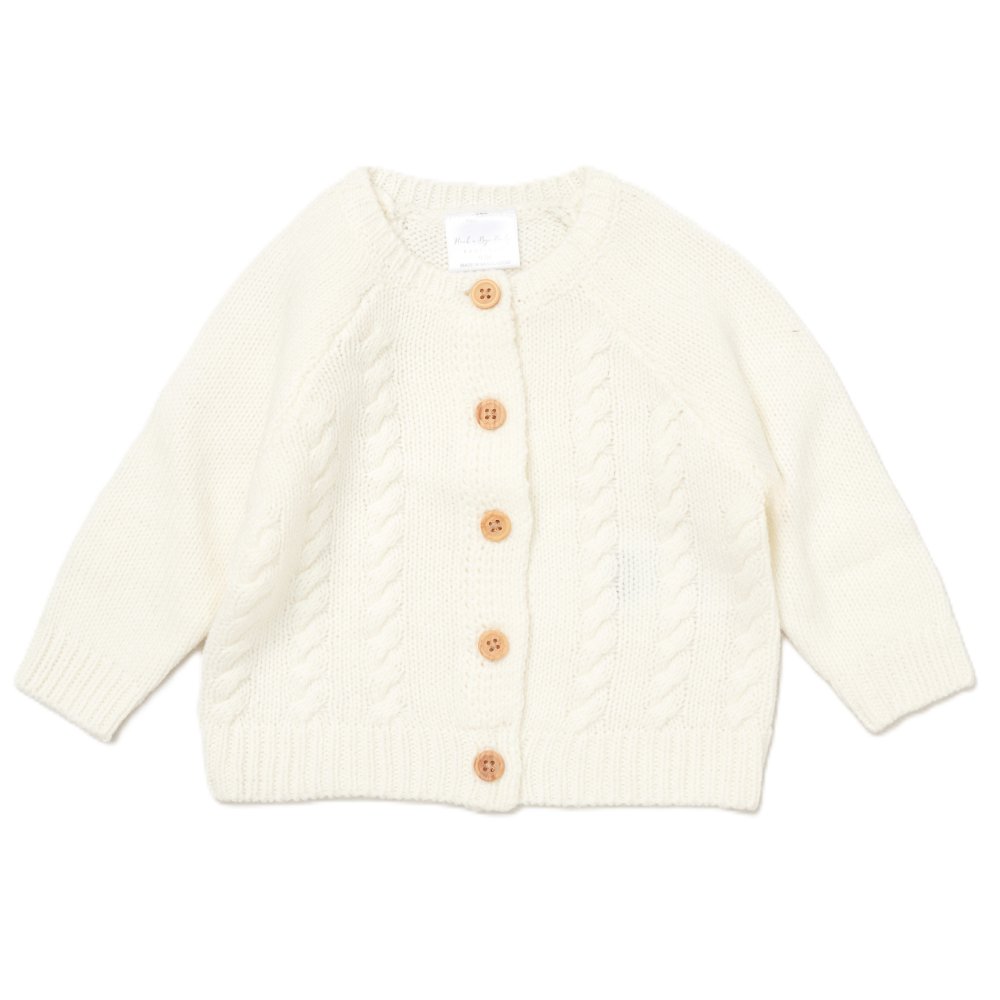 RBBC1: Baby Cream Knitted Cardigan (0-12 Months) RBBC1: Baby Cream Knitted Cardigan (0-12 Months)
