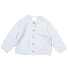 RBBC3: Baby Sky Knitted Cardigan (0-6 Months)