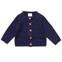 RBBC4: Baby Navy Knitted Cardigan (0-12 Months)