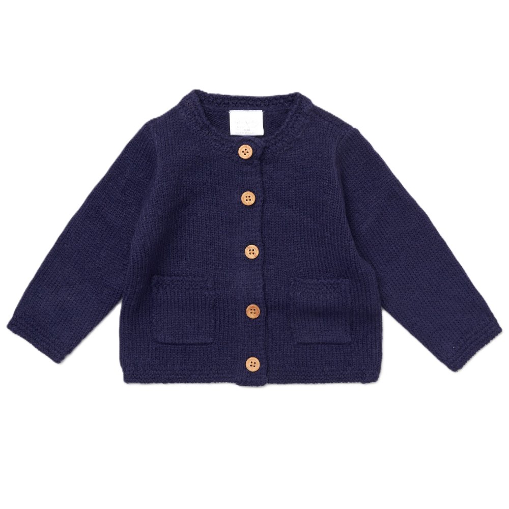RBBC4: Baby Navy Knitted Cardigan (0-12 Months) RBBC4: Baby Navy Knitted Cardigan (0-12 Months)