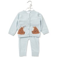 E07660: Baby Boys Knitted 2 Piece Outfit (0-12 Months)