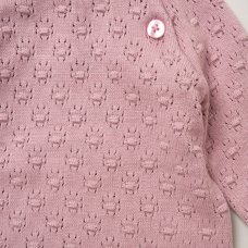 E07701: Baby Pink True Knit 3 Piece Outfit (0-12 Months)