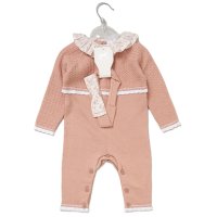 E07710: Baby Girls Knitted/ Woven Mix All in One (0-12 Months)