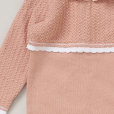 E07710: Baby Girls Knitted/ Woven Mix All in One (0-12 Months)