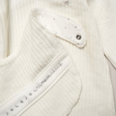 E07781: Baby Unisex Jumbo Velour All In One, Bib & Bodysuit (NB-6 Months)