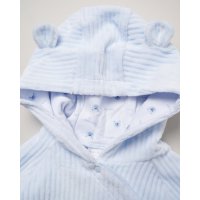 E07783: Baby Boys Jumbo Velour Jacket With Interlock Lining & Jumbo Velour Footed Trousers Outfit (0-9 Months)