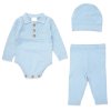 E07980: Baby Sky True Knit 3 Piece Outfit (0-12 Months)