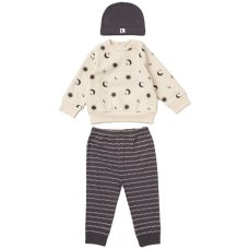 E08053: Baby Boys Sweatshirt, Ribbed Jog Pant & Hat Outfit (9-24 Months)