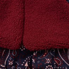 E08310: Baby Girls Borg Gilet & Floral Print Dress (9-24 Months)