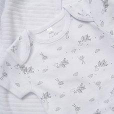 E08370: Baby Unisex Birds Ribbed Velour 5 Piece Gift Set (NB-6 Months)