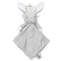 E08805: Ribbed Bunny Comforter With Taggie Ribbons