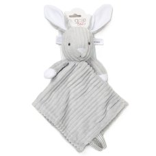E08805: Ribbed Bunny Comforter With Taggie Ribbons