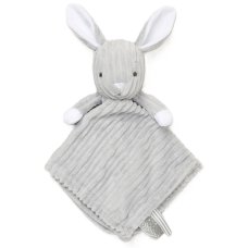 E08805: Ribbed Bunny Comforter With Taggie Ribbons