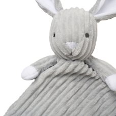 E08805: Ribbed Bunny Comforter With Taggie Ribbons