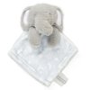 E08807: Furry Elephant Comforter With Taggie Ribbons