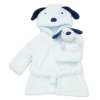 E08850: Baby Puppy Snuggle Dressing Gown With Plush Toy (One Size - 6-9 Months)