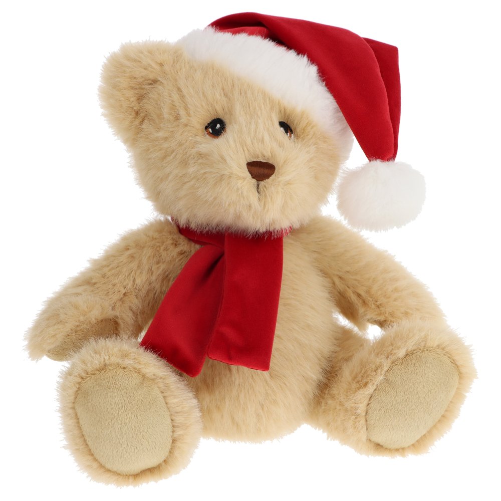 EX3895: 20cm Keeleco Christmas Bear With Hat & Scarf EX3895: 20cm Keeleco Christmas Bear With Hat & Scarf