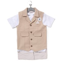 F09155TOD: Boys Waistcoat, T-Shirt & Short Outfit (2-4 Years)