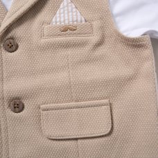 F09155TOD: Boys Waistcoat, T-Shirt & Short Outfit (2-4 Years)