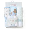 F09451: Baby Teddy 6 Piece Hooded Towels & Washcloths Bath Time Set
