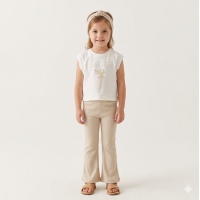 F09565TOD: Girls T-Shirt & leggings With Headband (2-4 Years)