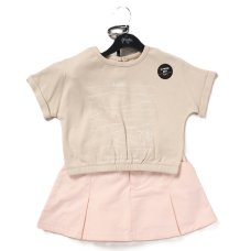 F09573TOD: Girls T-Shirt & Skirt With Belt & Detachable Purse (2-4 Years)