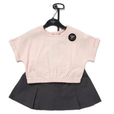 F09574TOD: Girls T-Shirt & Skirt With Belt & Detachable Purse (2-4 Years)