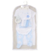 F09760: Baby Boys Star 10 Piece Mesh Bag Gift Set (NB-6 Months)
