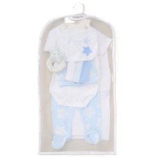 F09760: Baby Boys Star 10 Piece Mesh Bag Gift Set (NB-6 Months)