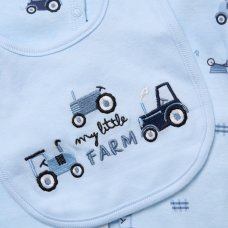 F10000NB: Baby Boys Farm 6 Piece Mesh Bag Gift Set (NB-6 Months)
