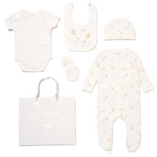 F10079NB: Baby Unisex Kites 6 Piece Mesh Bag Gift Set (NB-6 Months)