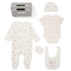 F10096NB: Baby Unisex "Welcome Little One" 6 Piece Mesh Bag Gift Set (NB-6 Months)