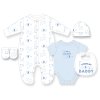 F10097NB: Baby Boys " I Love My Daddy" 6 Piece Mesh Bag Gift Set (NB-6 Months)