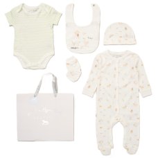 F10100NB: Baby Unisex Little Farm 6 Piece Mesh Bag Gift Set (NB-6 Months)