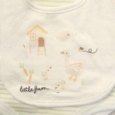 F10100NB: Baby Unisex Little Farm 6 Piece Mesh Bag Gift Set (NB-6 Months)
