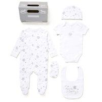 F10102NB: Baby Unisex "I Love My Daddy" 6 Piece Mesh Bag Gift Set (NB-6 Months)