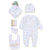 F10116NB: Baby Unisex Animals 8 Piece Mesh Bag Gift Set (NB-6 Months)