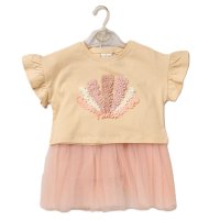 F10287TOD: Girls Shell T-Shirt & Tutu Skirt Outfit (3-5 Years)