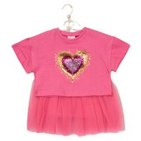 F10290TOD: Girls Heart T-Shirt & Tutu Skirt Outfit (3-5 Years)