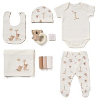 F10338NB: Baby Unisex Animals 10 Piece Mesh Bag Gift Set (NB-6 Months)
